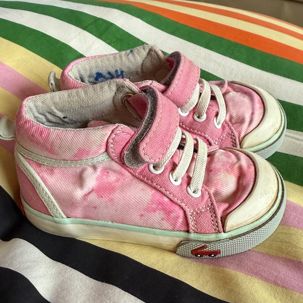 Pink High-Top Sneakers for Kids See Kai Run